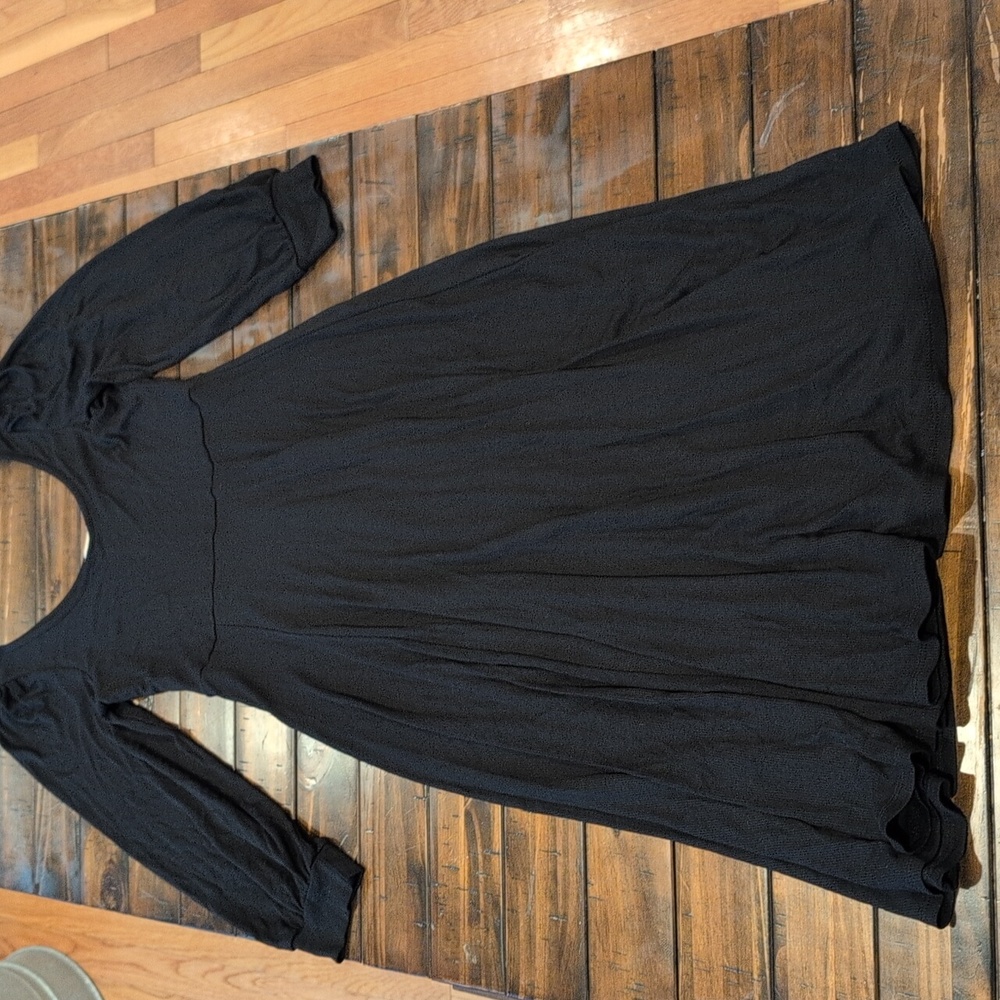 Marine Layer Lexi Ribbed Scoop Back Midi Dress Fit And Flare - Picture 3 of 8
